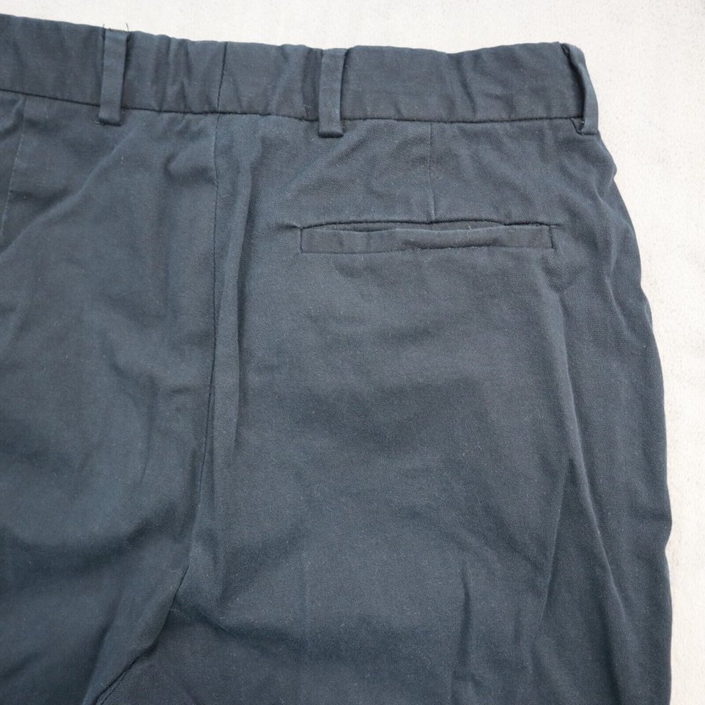 Peserico Pants Women Large Navy Blue Casual Lightweight Wide Leg EU 42 Chino - Picture 14 of 15